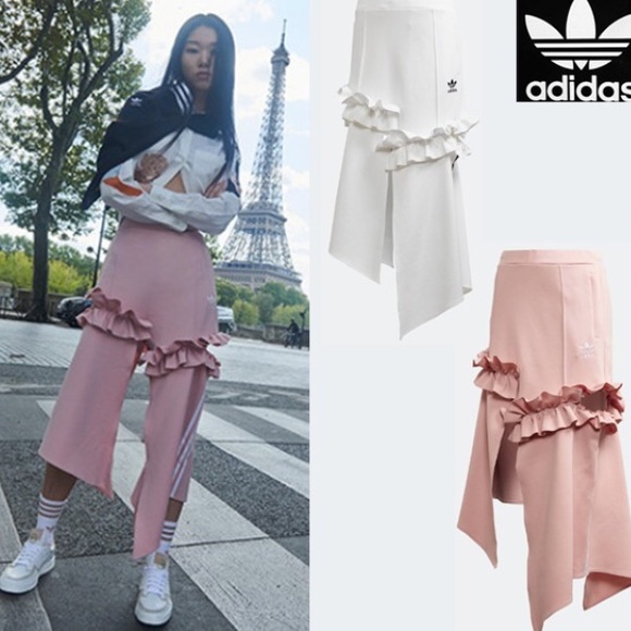 Adidas original x j coo trefoil ruffle skirt NWT - Picture 10 of 13